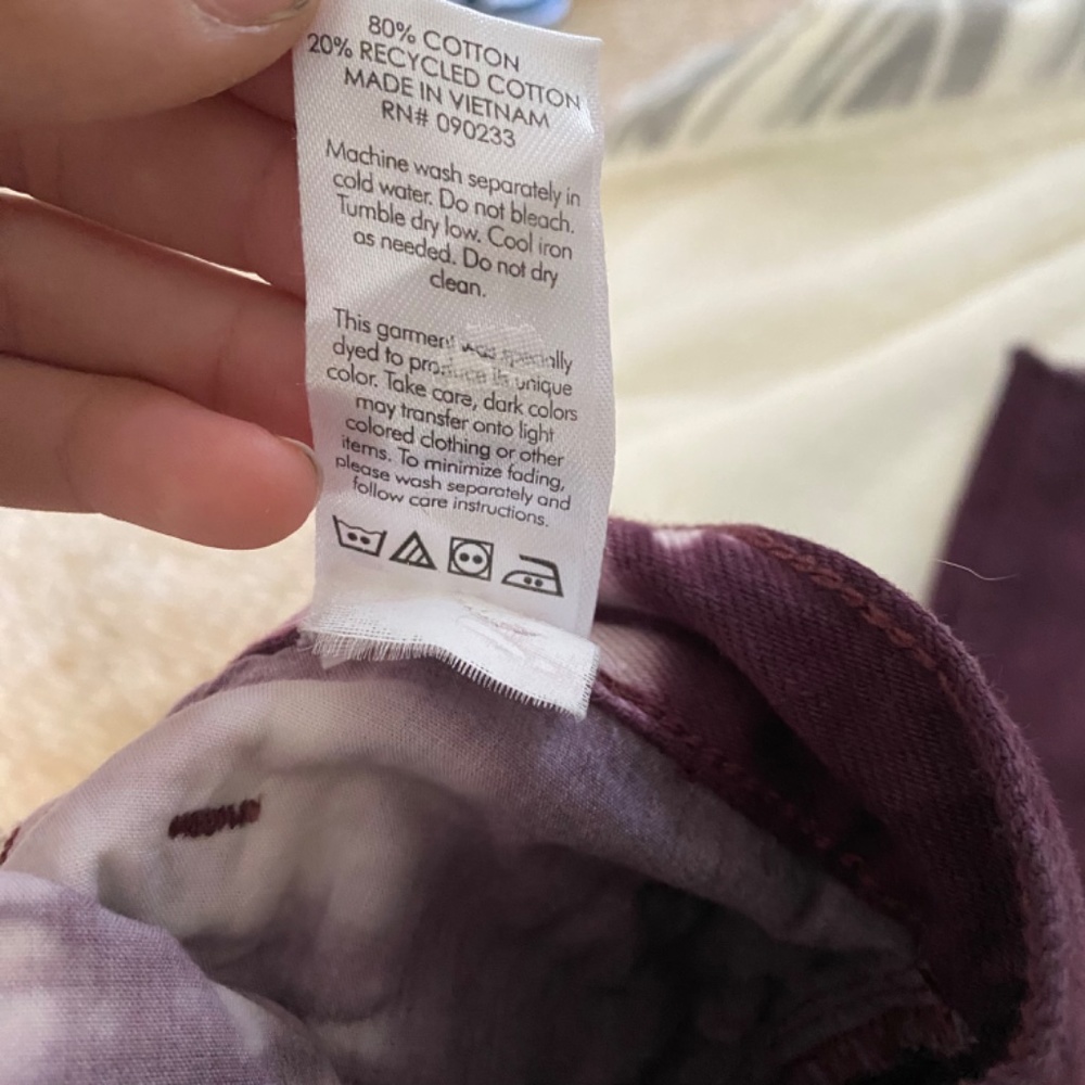 Pacsun classic 5 pocket high rise tie dye. - Picture 6 of 8